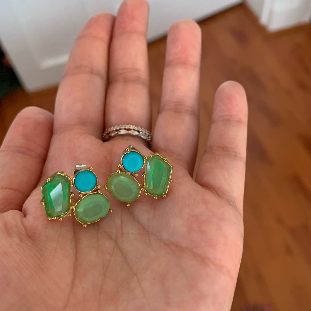 Kate Spade Three Stone Blue Stone Studs